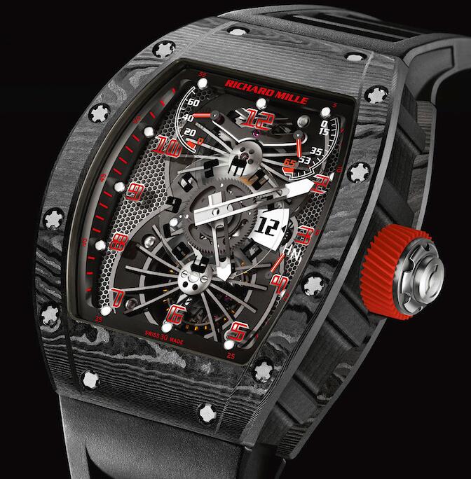 Replica Richard Mille RM 022 Tourbillon Aerodyne Dual Time ZONE Black Carbon Watch